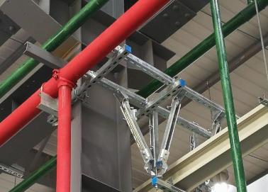 边坝该抗震支架的整体式支吊架结构协调性好